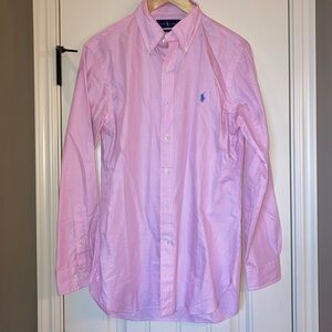 Ralph Lauren Pink Check Cotton Button-Down Shirt